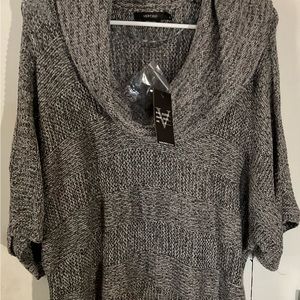 Vertigo Women Sweater Small Beige Gold Shimmer Cowl
Neck Dolman Party Event SZM